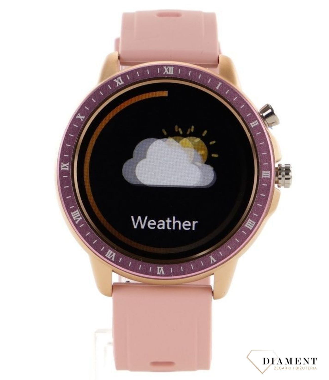 Smartwatch Damski Różowy S02 Sportowy Krokomierz Pulsometr Powiadomienia Monitoring snu.jpg